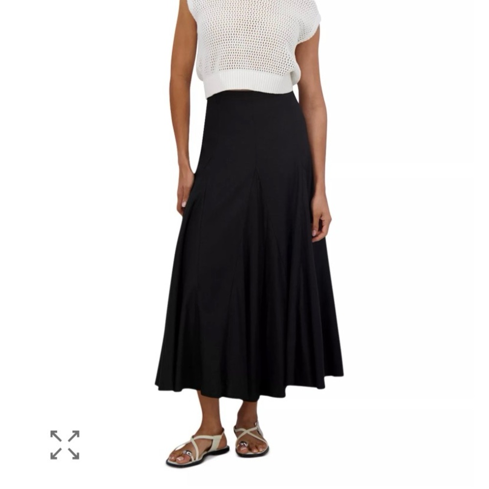 Point Linen Gore Skirt